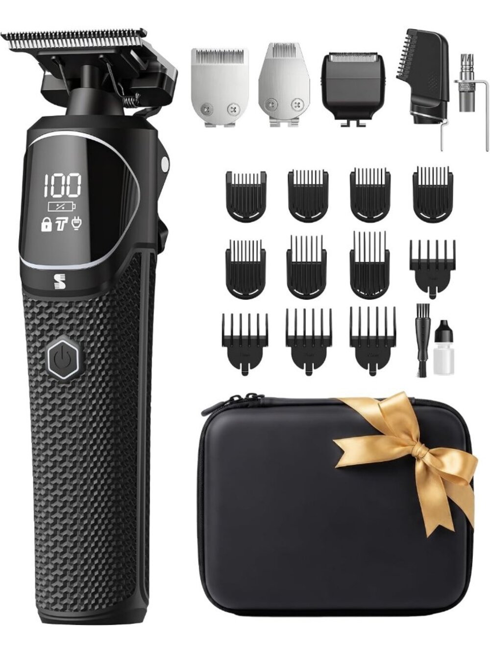 All-in-One Electric Beard Trimmer & Grooming Kit for Men - Versatile Shaving